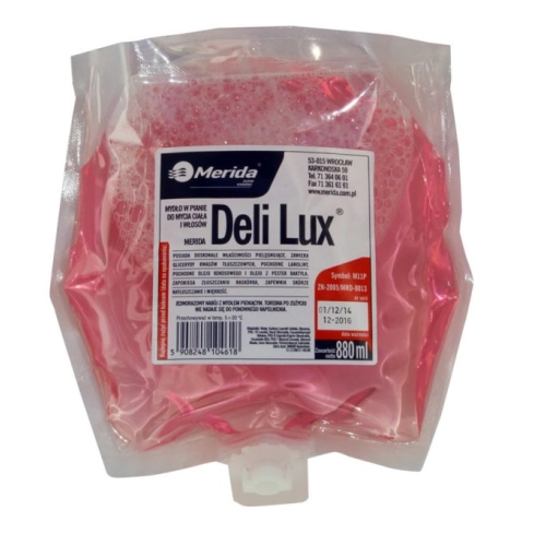 Mydło w pianie Merida DELI LUX wkład 880 ml